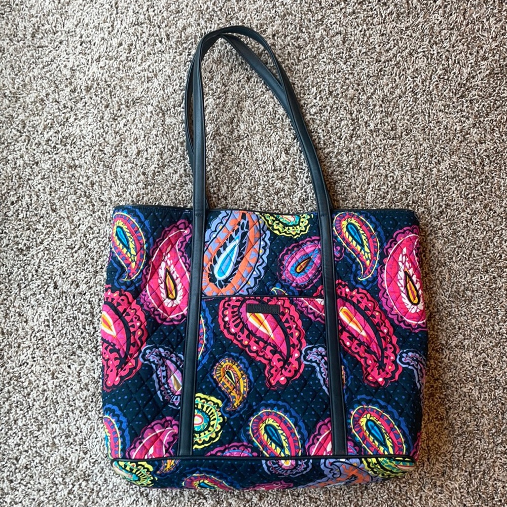 Vera Bradley Twilight Paisley large tote EUC